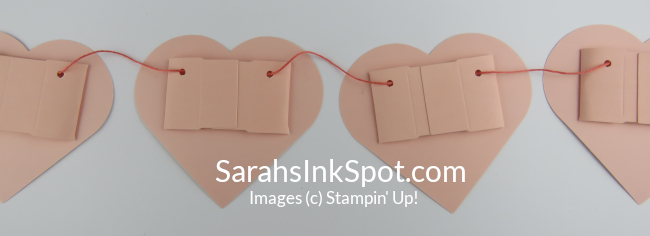 Stampin' Up! 3-D Paper Pumpkin Alternative Heart Boxes Add On Kit Valentines Day Banner