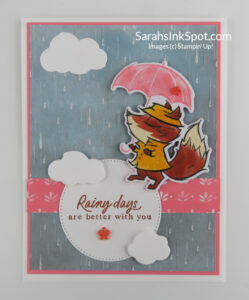 Stampin' Up! Rain or Shine Fox Umbrella Card