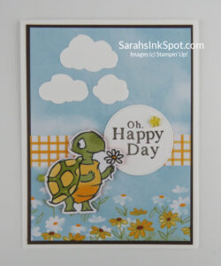 Stampin' Up! Rain or Shine Turtle Tortoise Card
