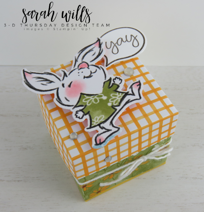 Stampin' Up! Cadbury Creme Egg Easter Bunny Box Treat Holder