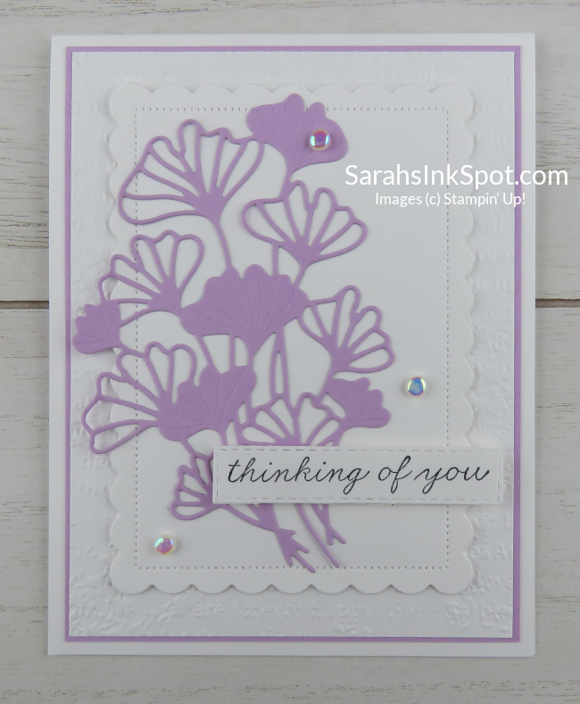 Stampin' Up! Ginkgo Branch Floral Card