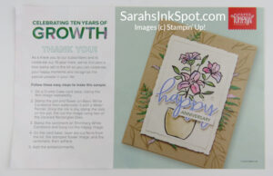 Stampin' Up! Paper Pumpkin Ten Years of Growth Free Stamp Set March 2023