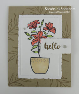 Stampin' Up! Paper Pumpkin Ten Years of Growth Free Stamp Set Hello Card March 2023