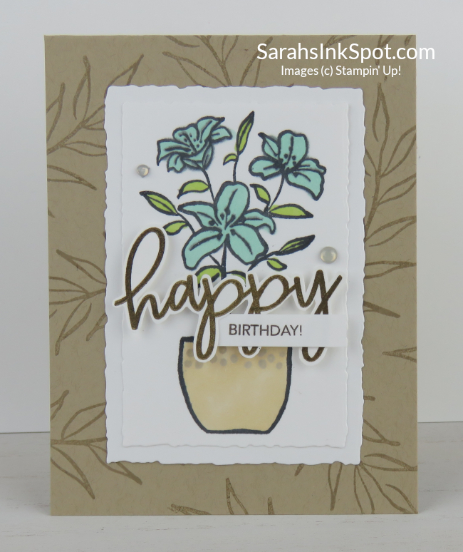 Stampin' Up! Paper Pumpkin Ten Years of Growth Free Stamp Set Birthday Card March 2023