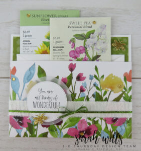 Stampin' Up! Envelope Seed Packet Holder Gift Mothers Day Teacher