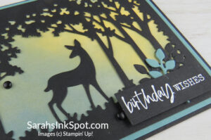 Stampin' Up! Deer Grove Moonlit Silhouette Masculine Birthday Card