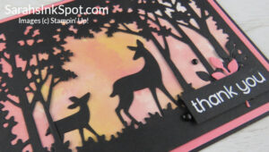 Stampin' Up! Deer Grove Sunset Silhouette Thank You Card