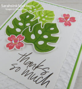 Stampin' Up! Tropical Leaf Thank You Card