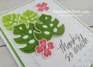 Stampin' Up! Tropical Leaf Thank You Card
