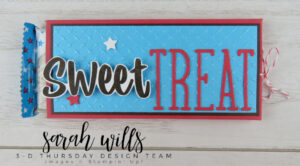 Stampin' Up! 3D Patriotic Hershey Candy Bar Wrapper