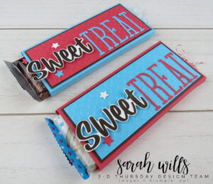Stampin' Up! 3D Patriotic Hershey Candy Bar Wrappers
