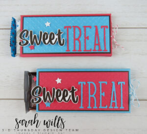 Stampin' Up! 3D Patriotic Hershey Candy Bar Wrapper