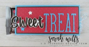 Stampin' Up! 3D Patriotic Hershey Candy Bar Wrapper