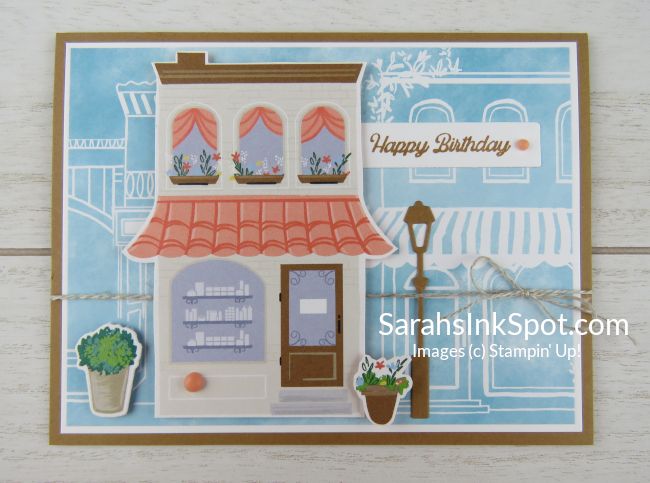 Stampin' Up! Les Shoppes Let's Go Shopping Birthday Card
