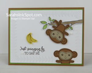 Stampin' Up! Little Monkey Bundle Hello Card
