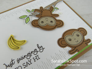 Stampin' Up! Little Monkey Bundle Hello Card