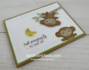 Stampin' Up! Little Monkey Bundle Hello Card