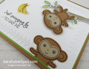 Stampin' Up! Little Monkey Bundle Hello Card