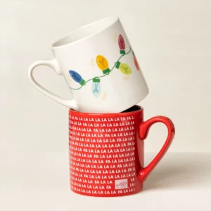 Stampin' Up! Branded Merchandise Logo Falalala Mug Duo Holiday LIghts