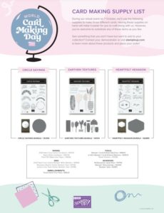 Stampin' Up! Free World Card Making Day Virtual Online Event