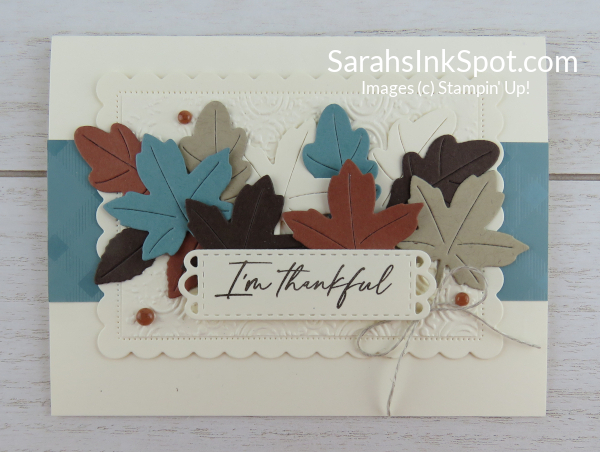 Stampin' Up! Autumn Leaves Thankful Thanksgiving Card