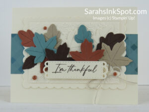 Stampin' Up! Autumn Leaves Thankful Thanksgiving Card