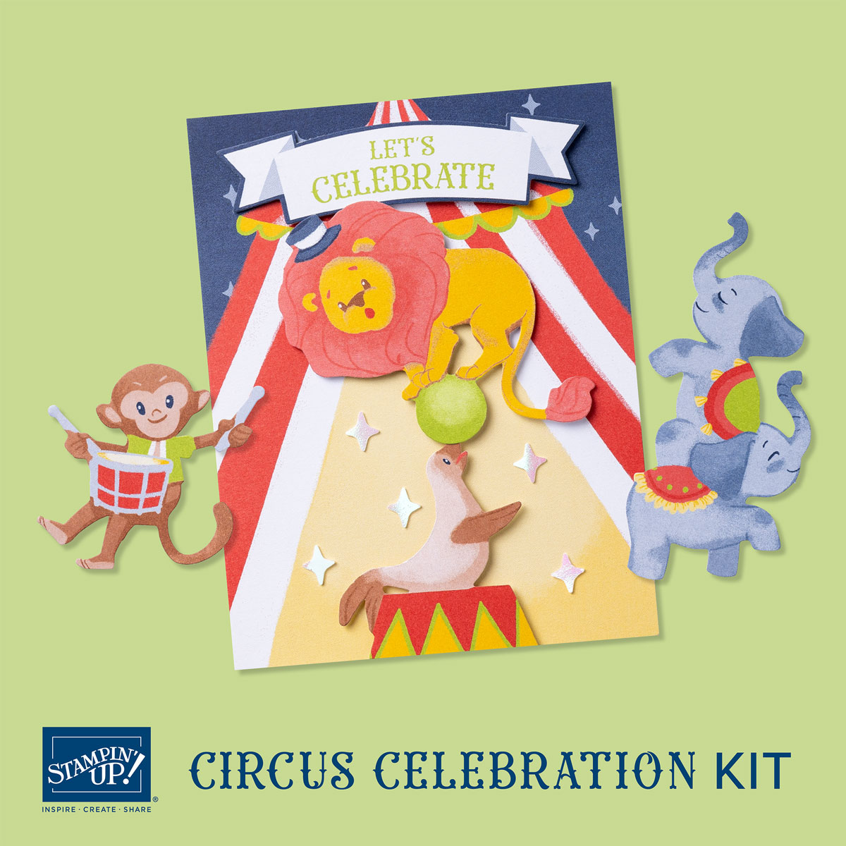 Stampin' Up Kits Collection Circus Celebration Card Kit