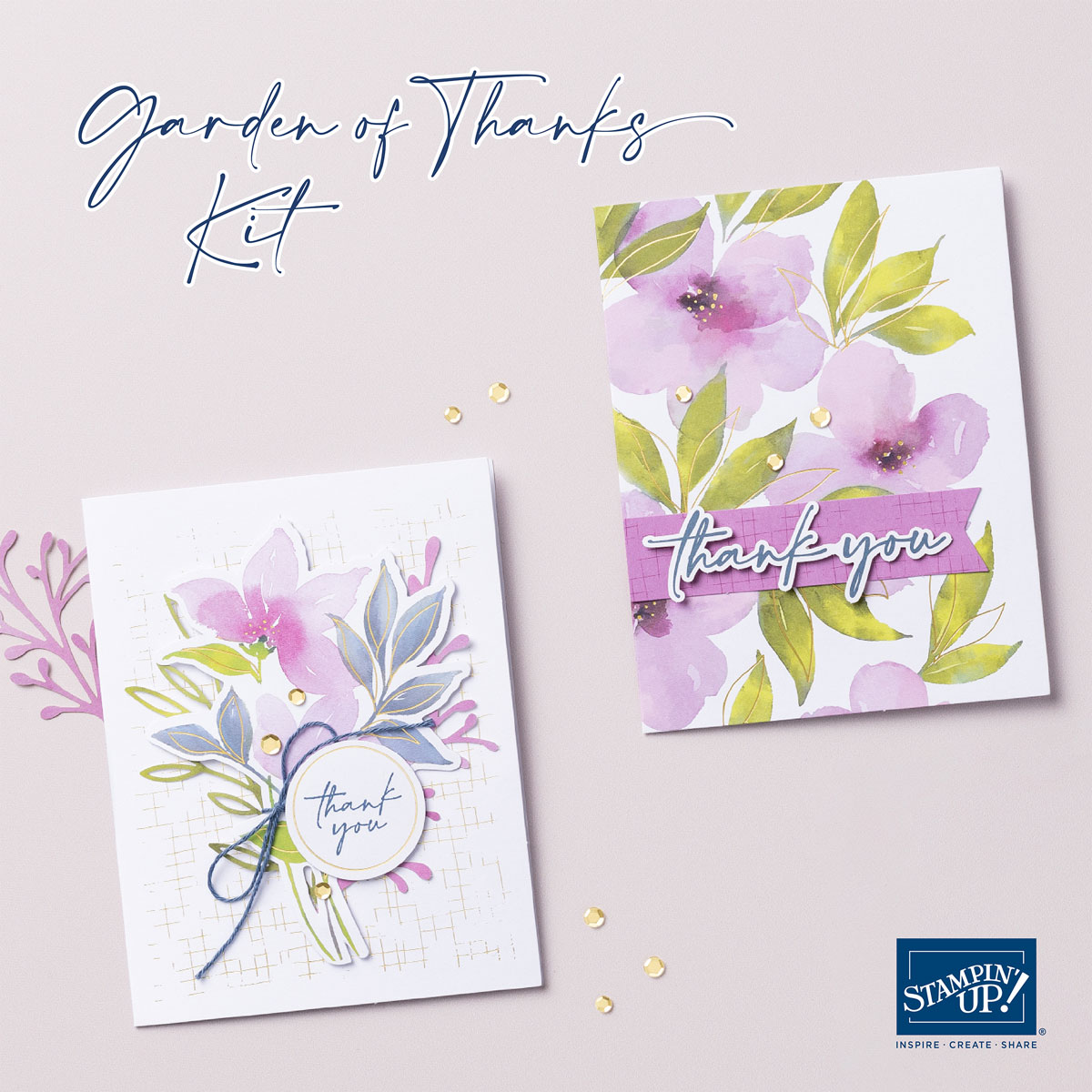 Stampin' Up! Kits Collection Garden Of Thanks Card Kit