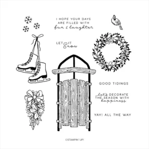 Stampin' Up! Online Exclusives July 2024 Sophisticated Sled Stamp Set