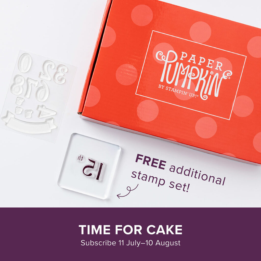 Stampin' Up! Paper Pumpkin Kit August 2024 Time For Cake