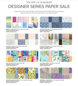 Stampin' Up! 15% Off Designer Series Paper Sale Special