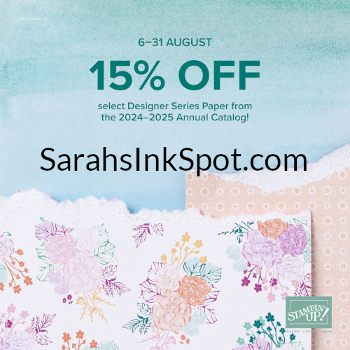 Stampin' Up! 15% Off Designer Series Paper Sale Special