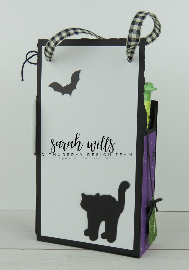 Stampin' Up! 3D Thursday Halloween Door Knob Handle Treat Holder Box