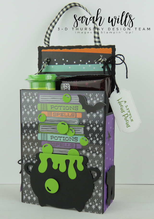 Stampin' Up! 3D Thursday Halloween Door Knob Handle Treat Holder Box