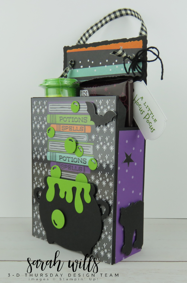 Stampin' Up! 3D Thursday Halloween Door Knob Handle Treat Holder Box