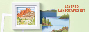 Stampin' Up! Online Exclusives Kits Collection Layered Landscapes Kit Home Decor Frame