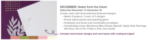 Stampin' Up! Paper Pumpkin November 2024 Notes from the Heart Kit