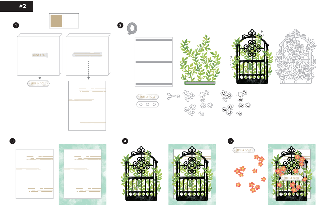 Stampin' Up! Online Exclusives Kits Collection Welcoming Garden Card Kit Instructions