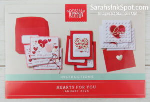 Stampin' Up! Paper Pumpkin January 2025 Hearts For You Card Kit