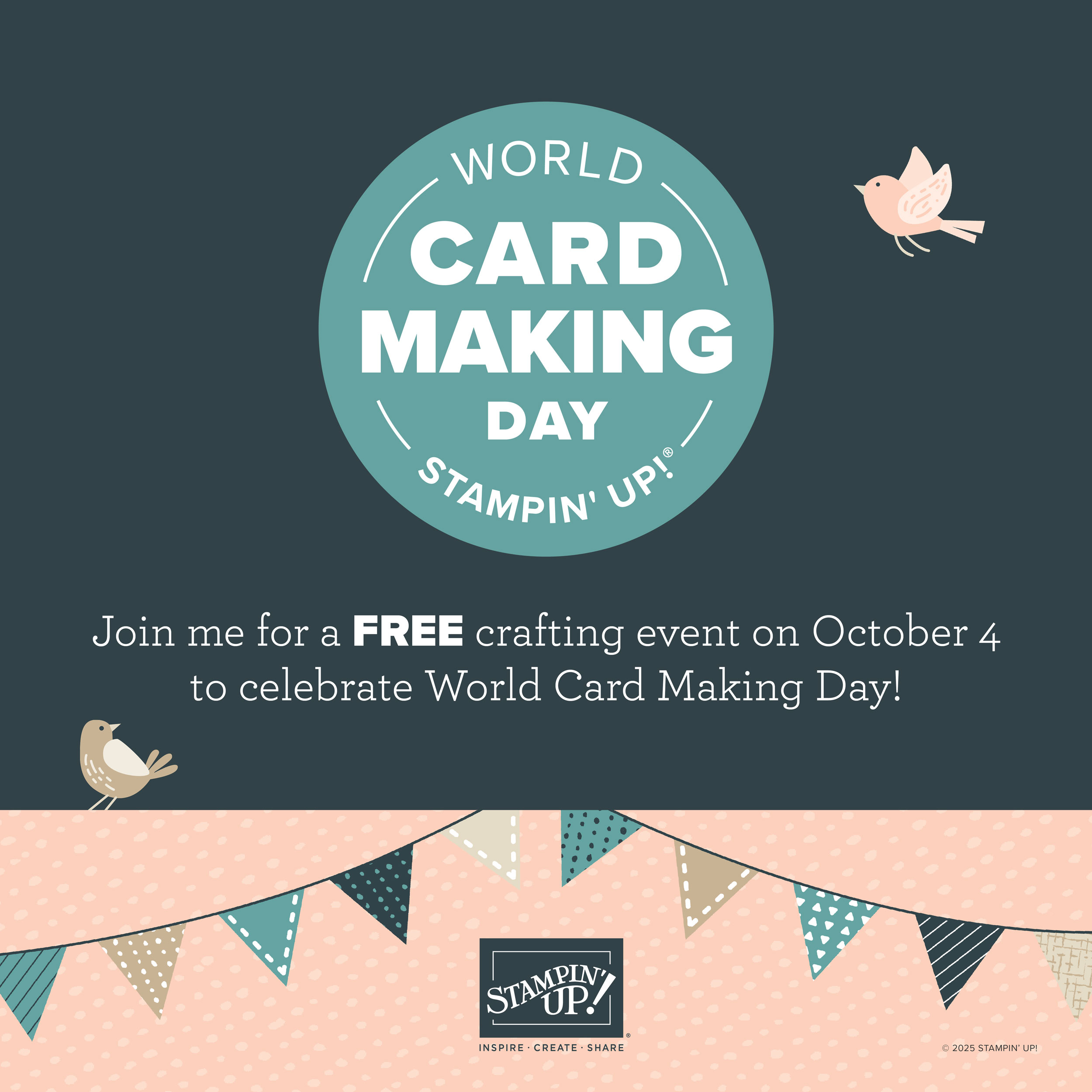 Stampin' Up! World Card Making Day October 4 2025