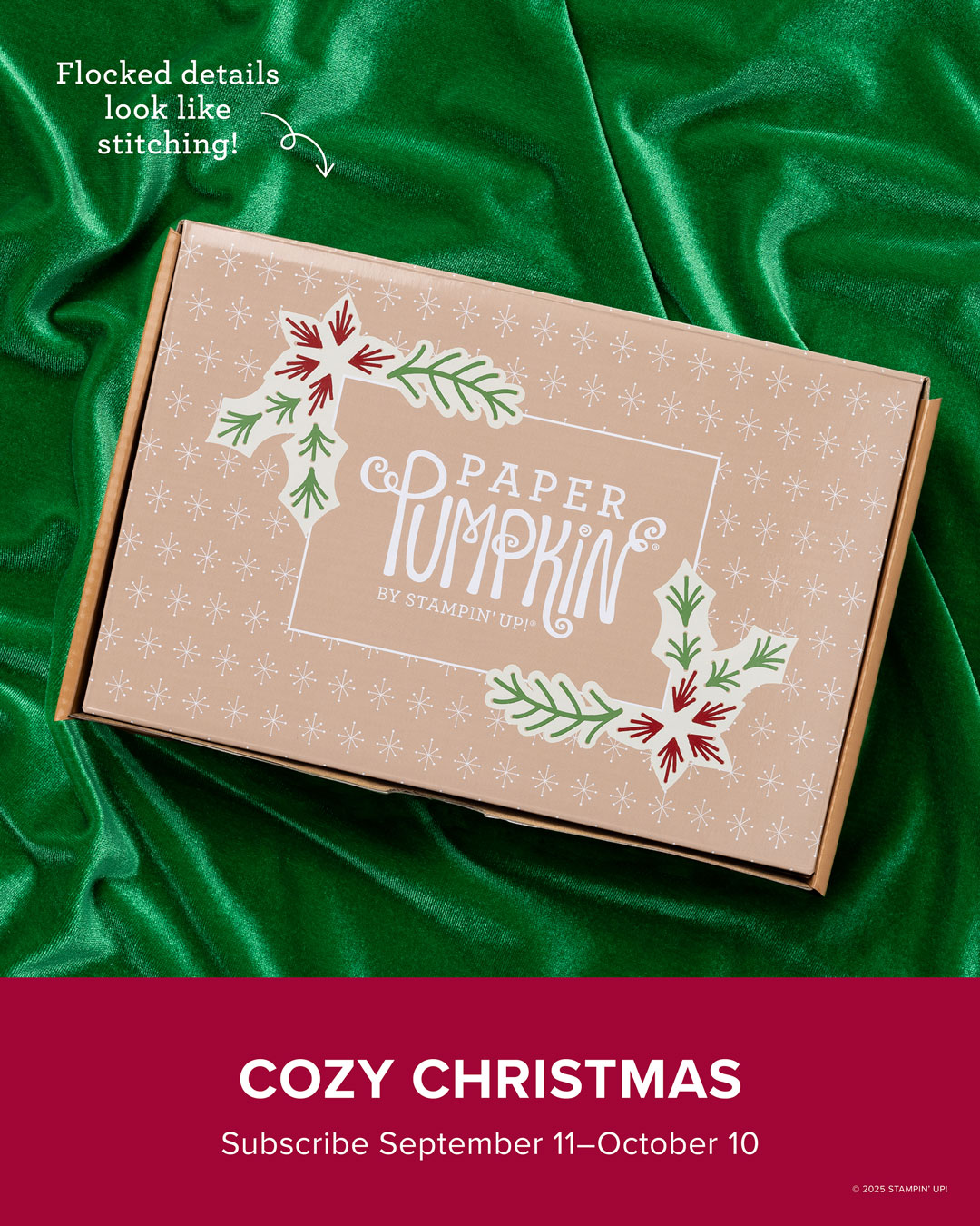Paper Pumpkin October 2025 Cozy Christmas Monthly Card Kit