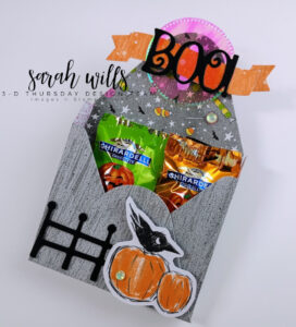 Stampin' Up! 3D Thursday Halloween Chocolate Ghiradelli Jack O' Lantern Treat Envelope Package