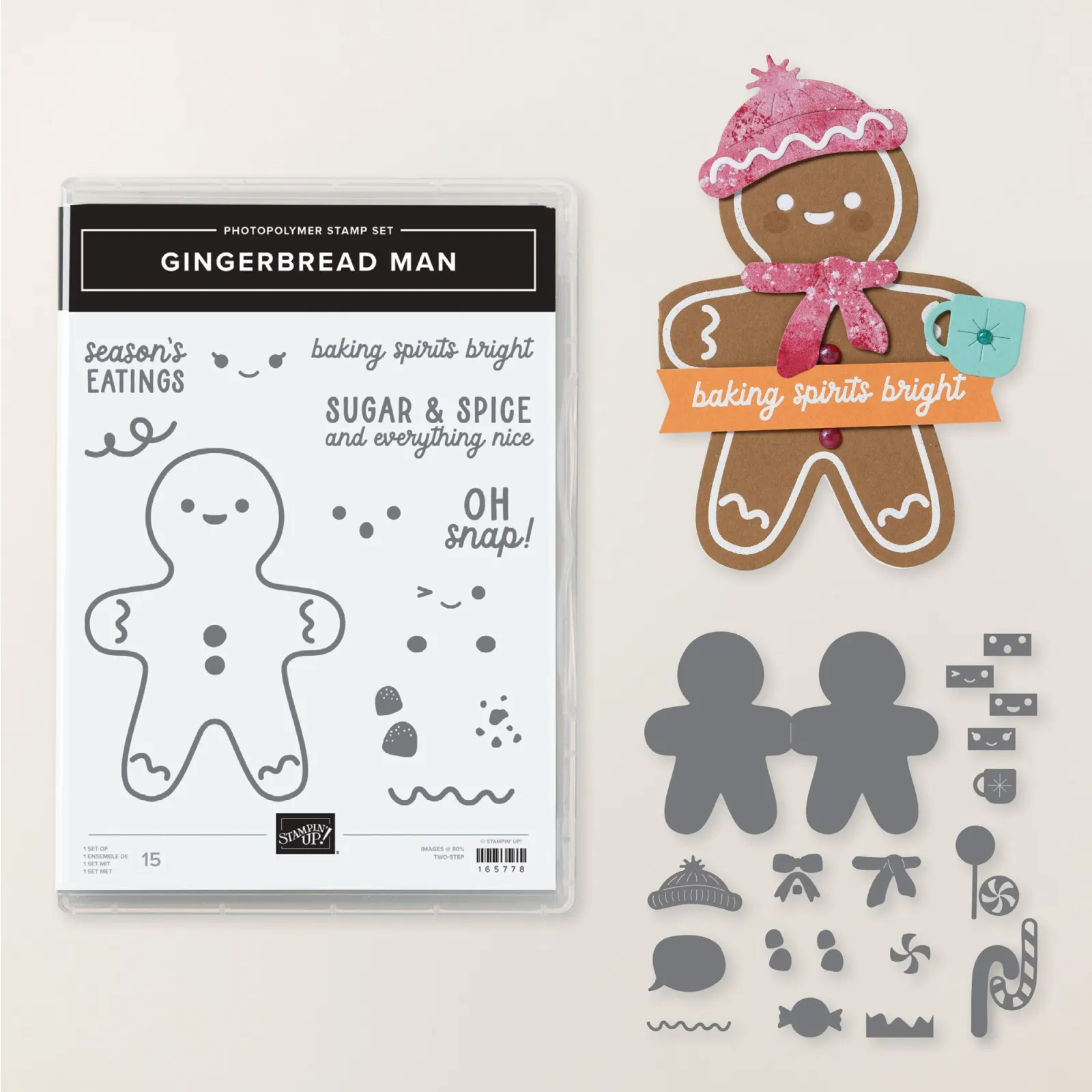 Stampin' Up! Gingerbread Man Bundle Holiday Christmas Cookies
