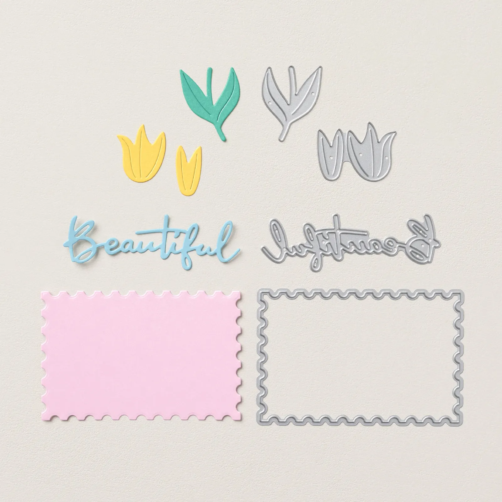 Stampin' Up! January through March 2026 Paper Pumpkin Beautiful Blooms Dies Add-On Kit