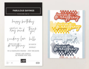 Stampin' Up! Product Of The Month Fabulous Sayings January 2026