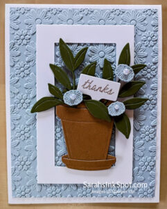 Stampin' Up! Help Me Grow Bundle Lazy Daisy 3D Thank You Card