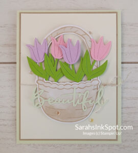 Stampin' Up! Paper Pumpkin February 2026 Celebrate Spring Kit Alternate Alternative Project Basket Full of Spring Tulips Card