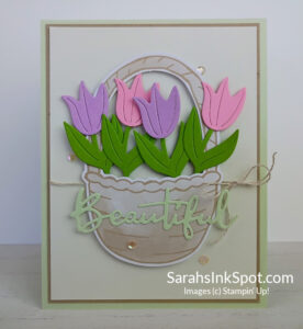 Stampin' Up! Paper Pumpkin February 2026 Celebrate Spring Kit Alternate Alternative Project Basket Full of Spring Tulips Card