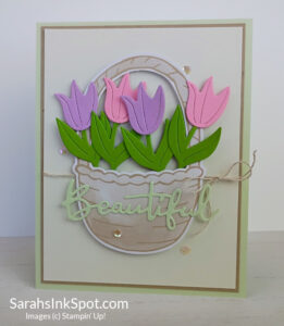Stampin' Up! Paper Pumpkin February 2026 Celebrate Spring Kit Alternate Alternative Project Basket Full of Spring Tulips Card
