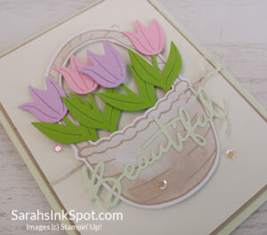 Stampin' Up! Paper Pumpkin February 2026 Celebrate Spring Kit Alternate Alternative Project Basket Full of Spring Tulips Card